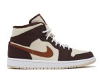 Wmns Air Jordan 1 Mid SE ‘Cream Dark Chocolate’